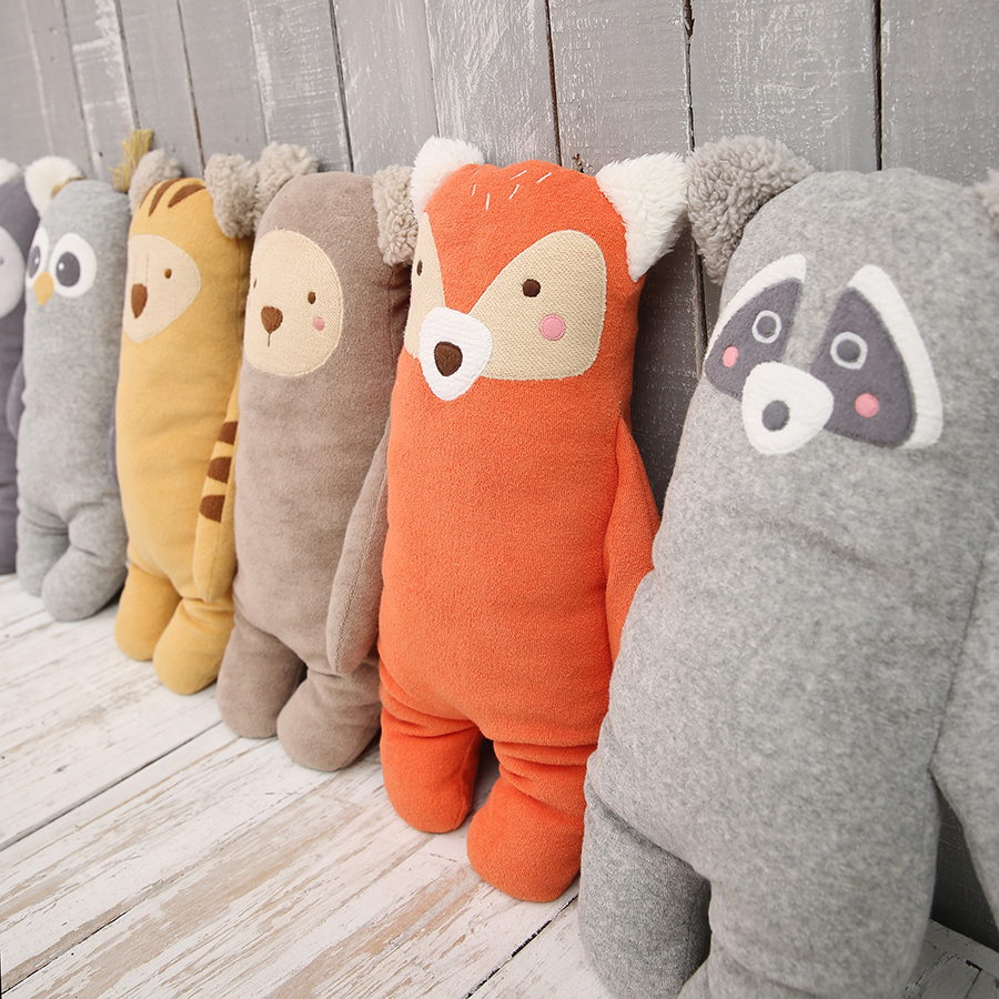 CTA0402102 - Raccoon towelling toy/ pillow