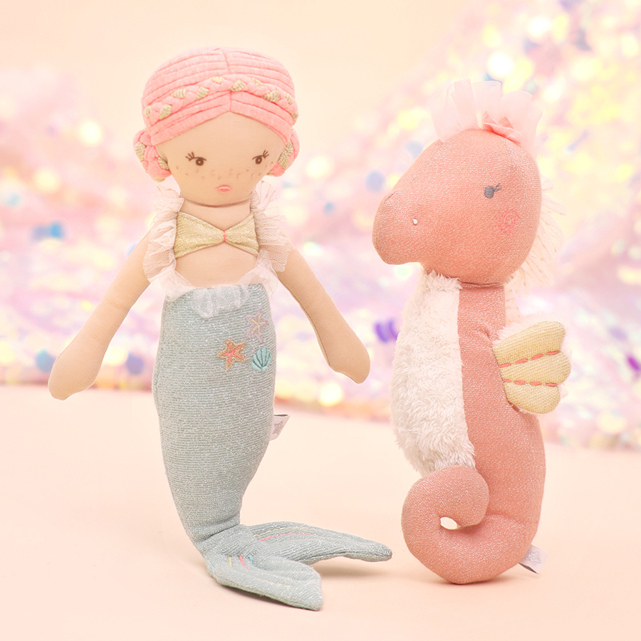 DOL0367119 - Meline Mermaid Linen Doll