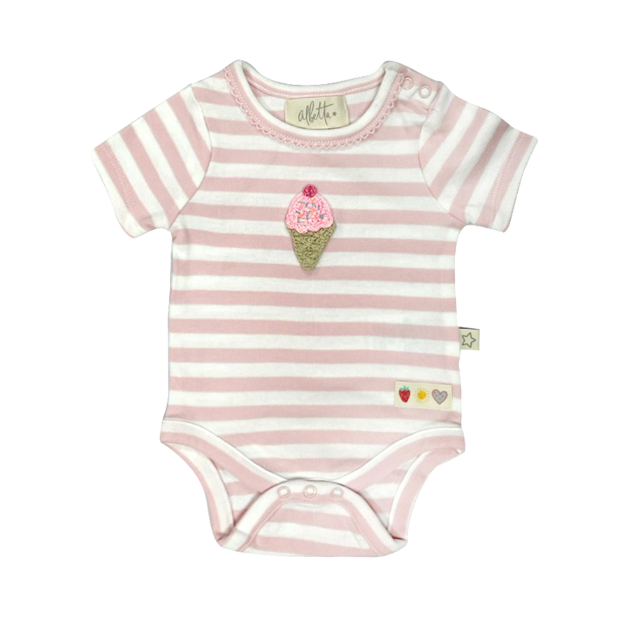BBV1520040 - LargePink Stripe Round Neck BBV