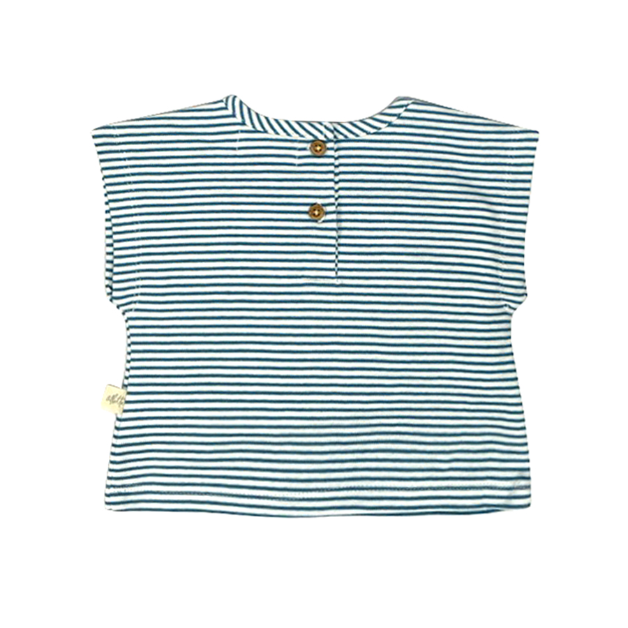 TSH1774035 - Happy Octopus Applique Boxy Tee